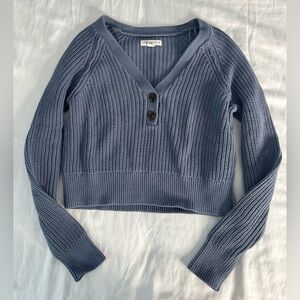 Women's Blue knitted Sweater